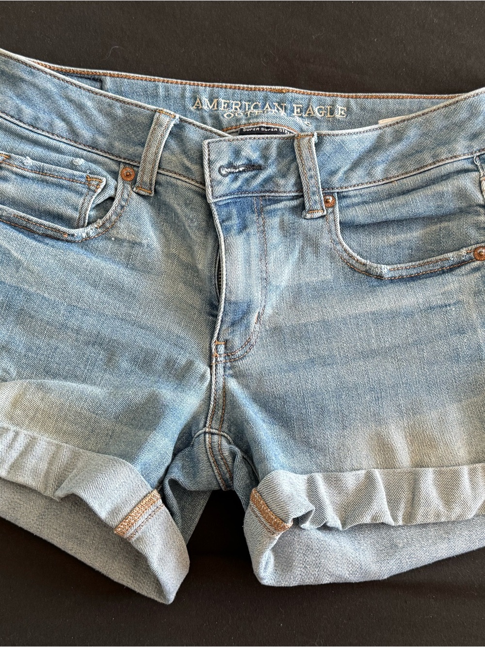 American Eagle Light Wash Denim Shorts